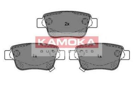 JQ1013298 KAMOKA Комплект тормозных колодок, дисковый тормоз