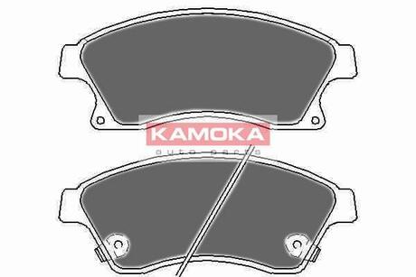 JQ1018524 KAMOKA Комплект тормозных колодок, дисковый тормоз