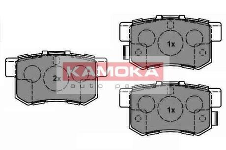 JQ1018538 KAMOKA Комплект тормозных колодок, дисковый тормоз