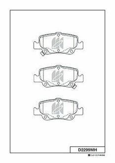 D2299MH KASHIYAMA Колодки дискового гальма