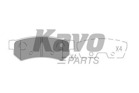 KBP-1020 KAVO Комплект тормозных колодок, дисковый тормоз