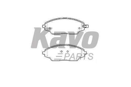 KBP-1021 KAVO Комплект тормозных колодок, дисковый тормоз
