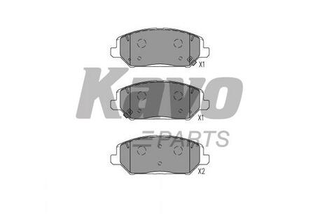 KBP-3055 KAVO Комплект тормозных колодок, дисковый тормоз