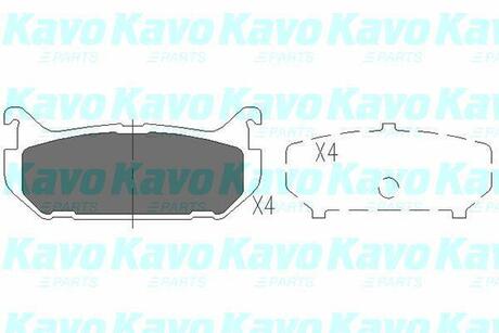 KBP-4508 KAVO Комплект тормозных колодок, дисковый тормоз