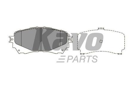 KBP-4570 KAVO Комплект тормозных колодок, дисковый тормоз