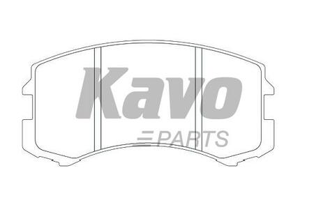 KBP-5537 KAVO Комплект тормозных колодок, дисковый тормоз