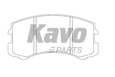 KBP-5537 KAVO Комплект гальмівних колодок KAVO PARTS KBP-5537