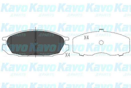 KBP-6510 KAVO Комплект тормозных колодок, дисковый тормоз