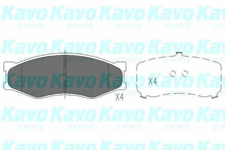 KBP-6523 KAVO Комплект тормозных колодок, дисковый тормоз