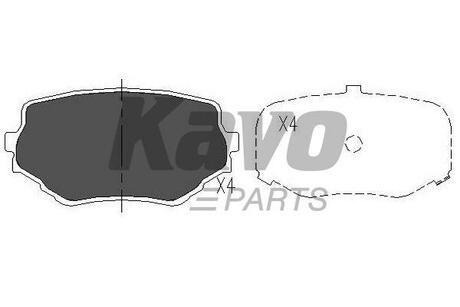 KBP-8506 KAVO Колодки гальмівні передні Vitara/Grand Vitara 94-05