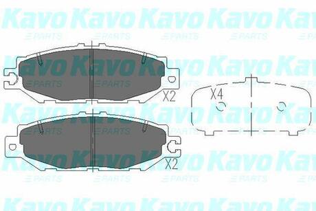 KBP-9064 KAVO Комплект тормозных колодок, дисковый тормоз