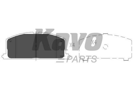 KBP-9109 KAVO PARTS TOYOTA Тормозные колодки перед.Carina II,Corolla,Camry, Corona