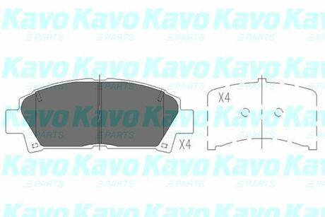 KBP-9110 KAVO Комплект тормозных колодок, дисковый тормоз