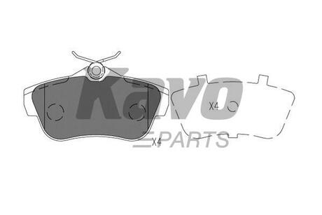 KBP-9147 KAVO Комплект гальмівних колодок