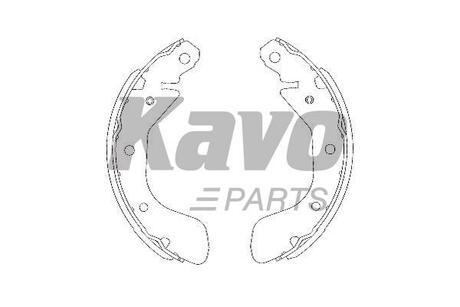 KBS-1401 KAVO Комплект гальмівних колодок KAVO PARTS KBS-1401