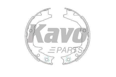 KBS-6404 KAVO Комплект тормозных колодок