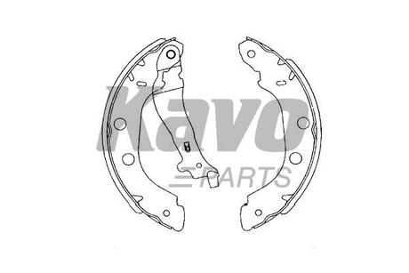 KBS-7419 KAVO PARTS RENAULT щоки гальмівні Kangoo,Nissan Kubistar,Primera 96-