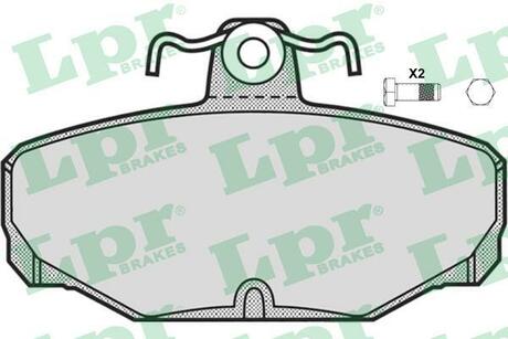 05P677 LPR Комплект тормозных колодок, дисковый тормоз