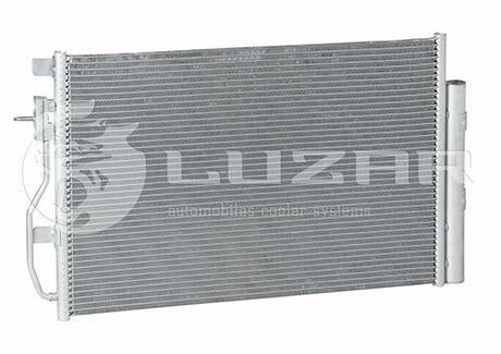 LRAC 0595 LUZAR Радиатор кондиционера Авео (T300 (11-)) с ресивером