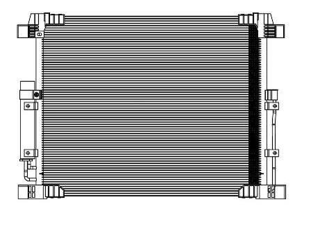 LRAC 14F0A LUZAR Радиатор кондиционера (без ресивера) Infiniti FX35/QX70 (08-) ()