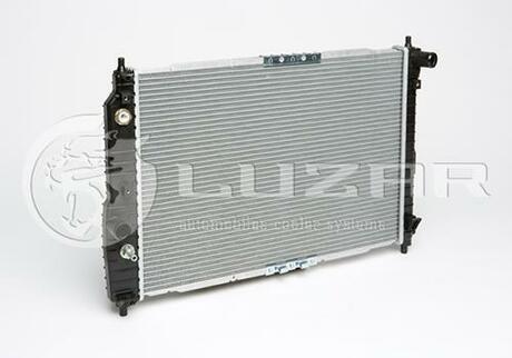 LRc CHAv05226 LUZAR Радиатор охлаждения Авео T200(02-)/Т250(06-) (L=600) АКПП (с конд) (алюм-паяный)