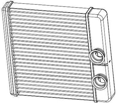 LRh 0194 LUZAR Радиатор отопителя 2190 ГРАНТА (15-) (тип KDAC) (алюм)