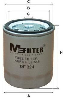 DF 324 M-FILTER Фільтр паливний MERCEDES (вир-во M-Filter)