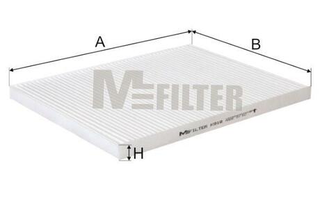K 918 M-FILTER Фільтр салону OPEL Omega B (вир-во M-filter)