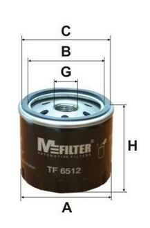 TF 6512 M-FILTER Фільтр масляний Kangoo 1.9dCi/Master/Movano/Trafic/Vivaro (високий)