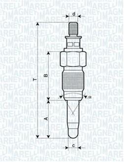 062900056304 MAGNETI MARELLI Свеча накаливания