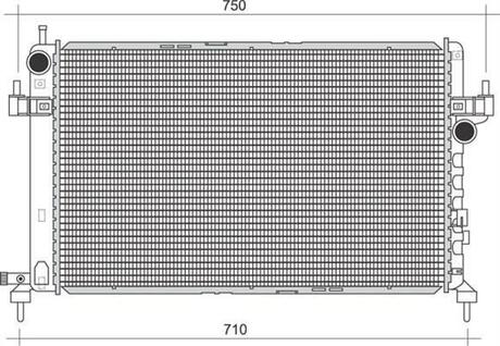 350213977000 MAGNETI MARELLI радіатор OPEL CORSA C 1.3 CDTI-1.7 CDTI []