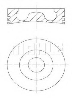 016 07 00 MAHLE / KNECHT Поршень