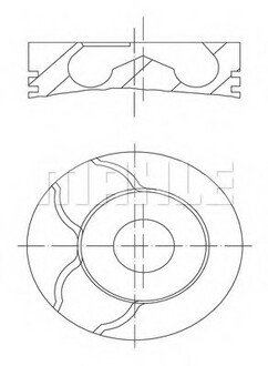 022 21 00 MAHLE / KNECHT Поршень