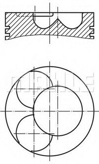 227 44 00 MAHLE / KNECHT Поршень