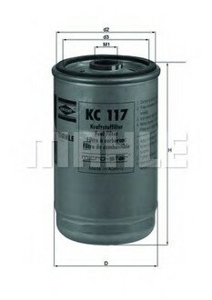 KC 117 MAHLE / KNECHT Топливный фильтр