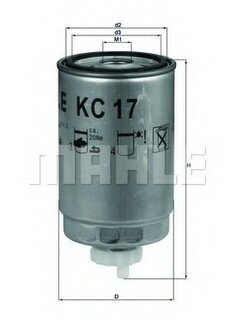 KC 17D MAHLE / KNECHT Топливный фильтр