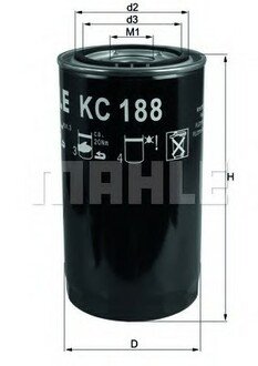 KC 188 MAHLE / KNECHT Фільтр палива