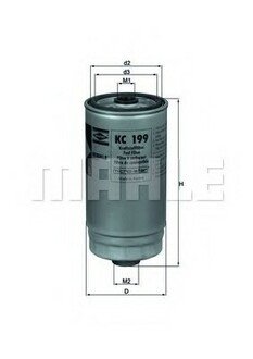 KC 199 MAHLE / KNECHT Топливный фильтр
