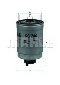 KC 244 MAHLE / KNECHT Топливный фильтр