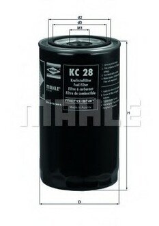 KC 28 MAHLE / KNECHT Фільтр палива
