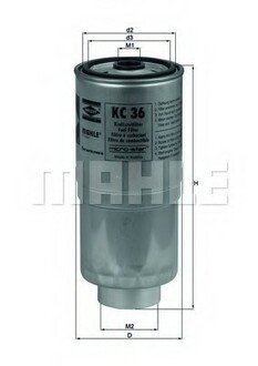KC 36 MAHLE / KNECHT Топливный фильтр