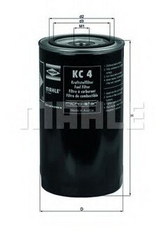 KC 4 MAHLE / KNECHT Фільтр палива