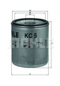KC 5 MAHLE / KNECHT Топливный фильтр