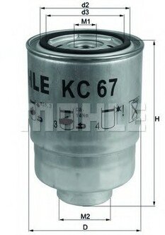 KC 67 MAHLE / KNECHT Фільтр палива