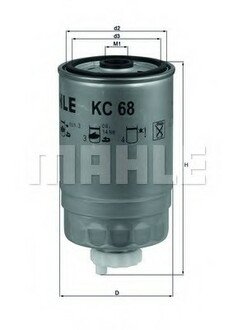 KC 68 MAHLE / KNECHT Фільтр палива