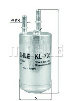 KL 705 MAHLE / KNECHT Фільтр палива
