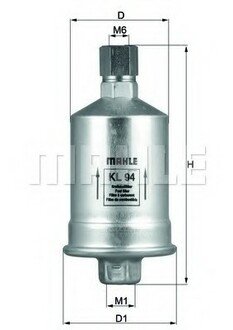 KL 94 MAHLE / KNECHT Топливный фільтр