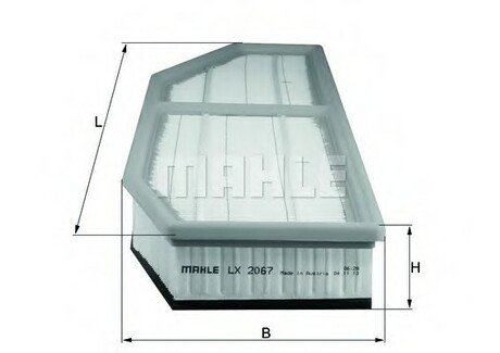 LX 2067 MAHLE / KNECHT Воздушный фильтр