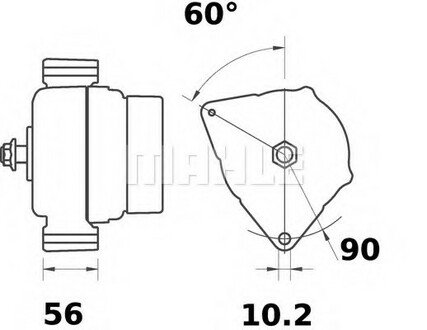 MG 142 MAHLE / KNECHT Генератор