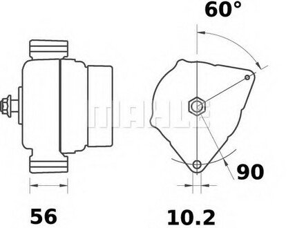 MG 162 MAHLE / KNECHT Генератор